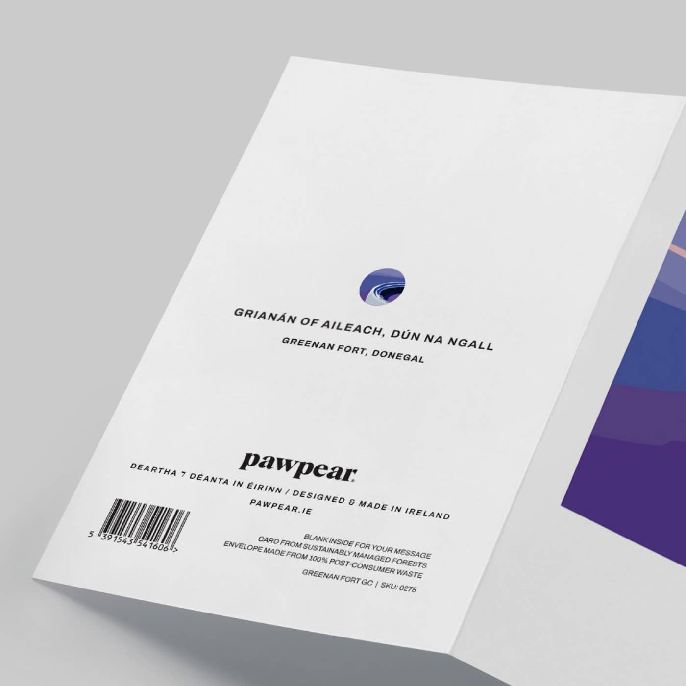 Pawpear - Wholesale Everyday Greeting Card - Greenan Fort Greeting Card2