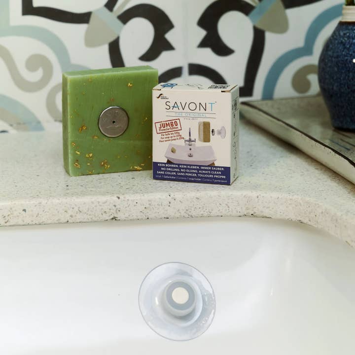 FAIRSAVONT eG. - Wholesale Zeeprekje/zeepbakje - Magnetische zeep houder Jumbo – 220 g, Origineel SAVONT5