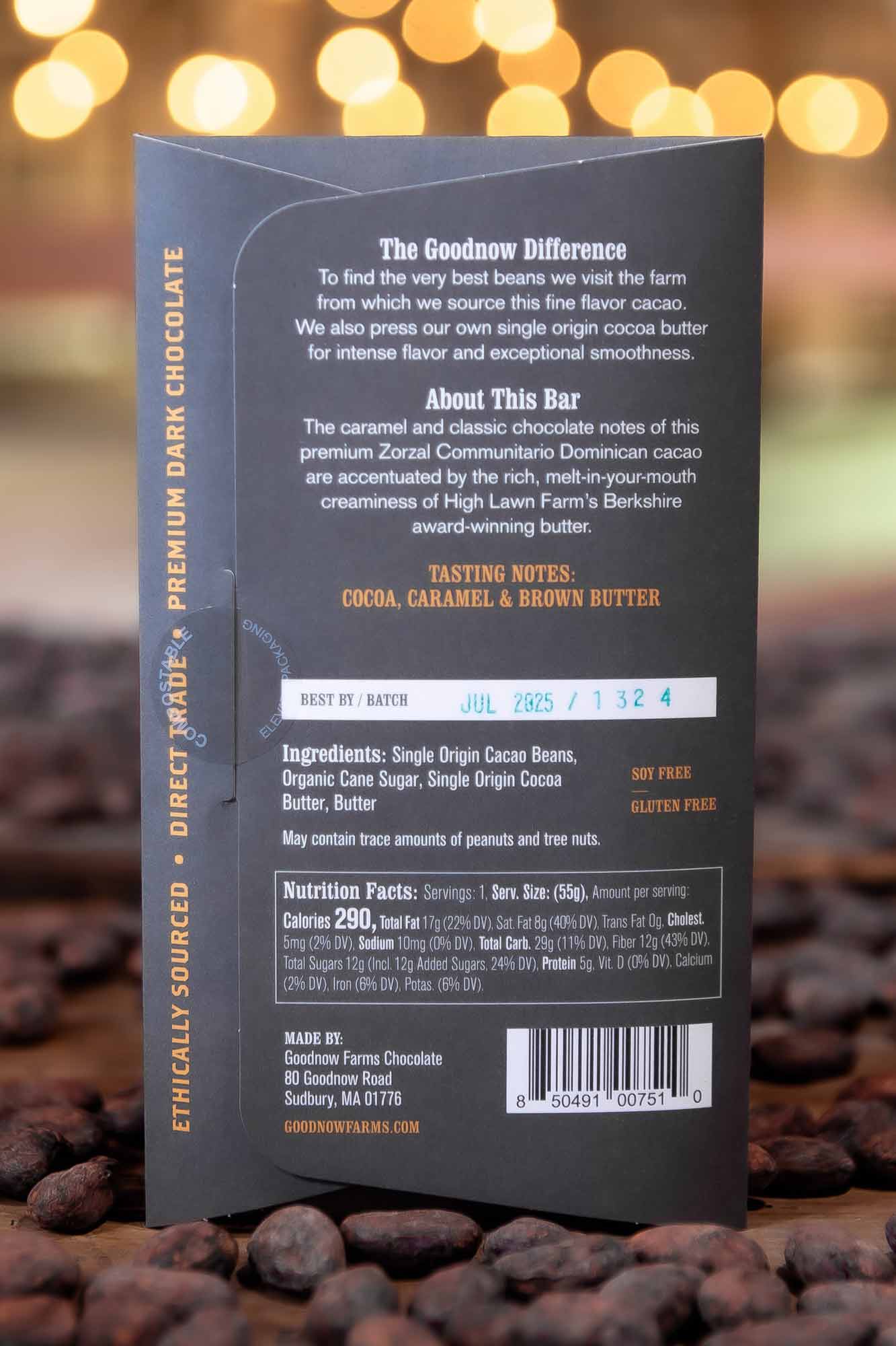 Goodnow Farms Chocolate - Wholesale Chocolate Bar - Special Reserve, Brown Butter Craft Chocolate1