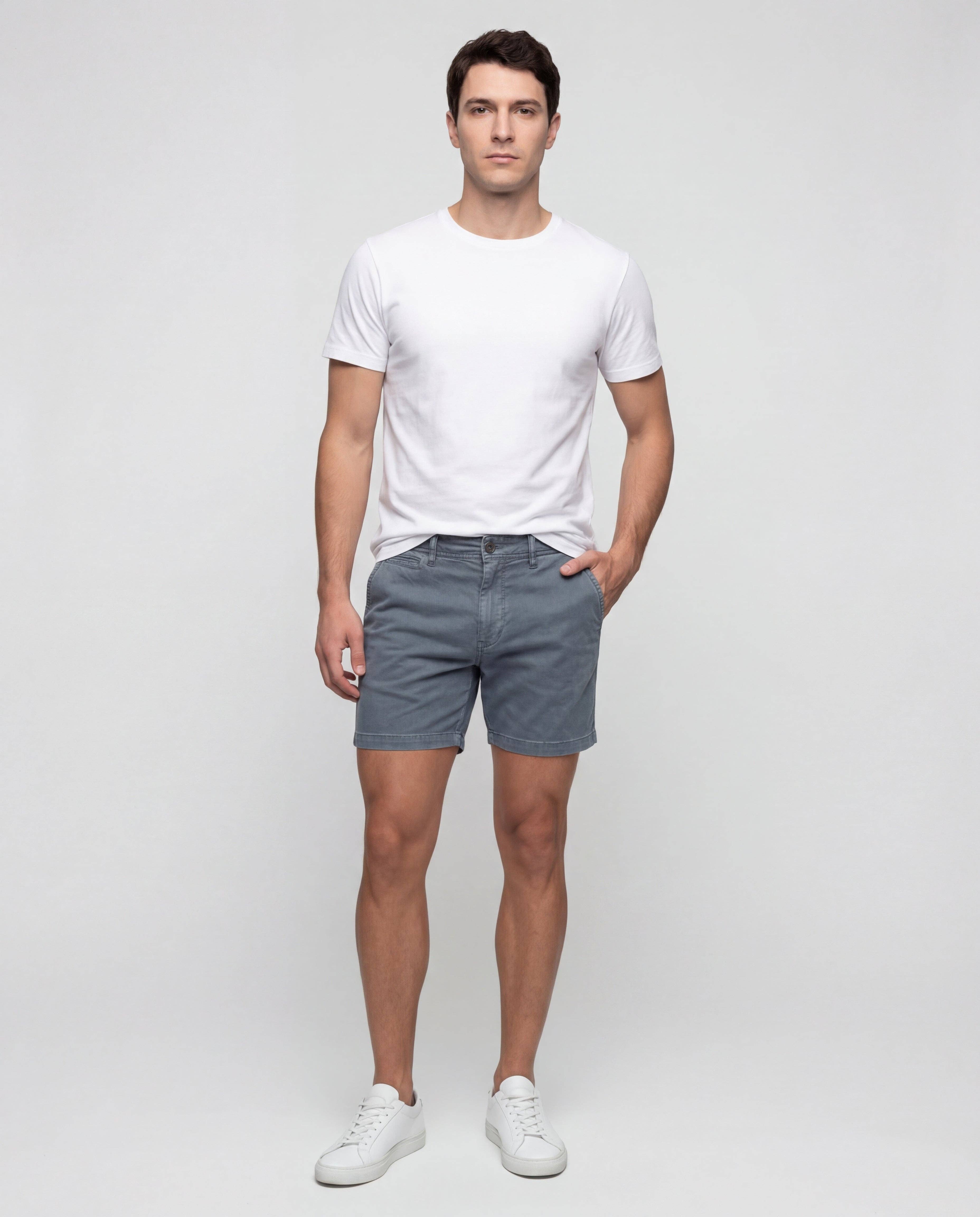 Palm Springs 5" Inseam Chino Short - Slate for wholesale on Faire1