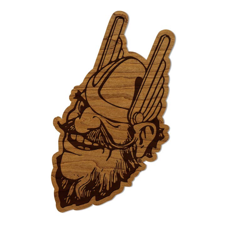 University of Idaho Vandal Joe Cutout Wall Hanging - Crafted from Cherry and Maple Wood - University of Idaho Vandals for wholesale by LazerEdge