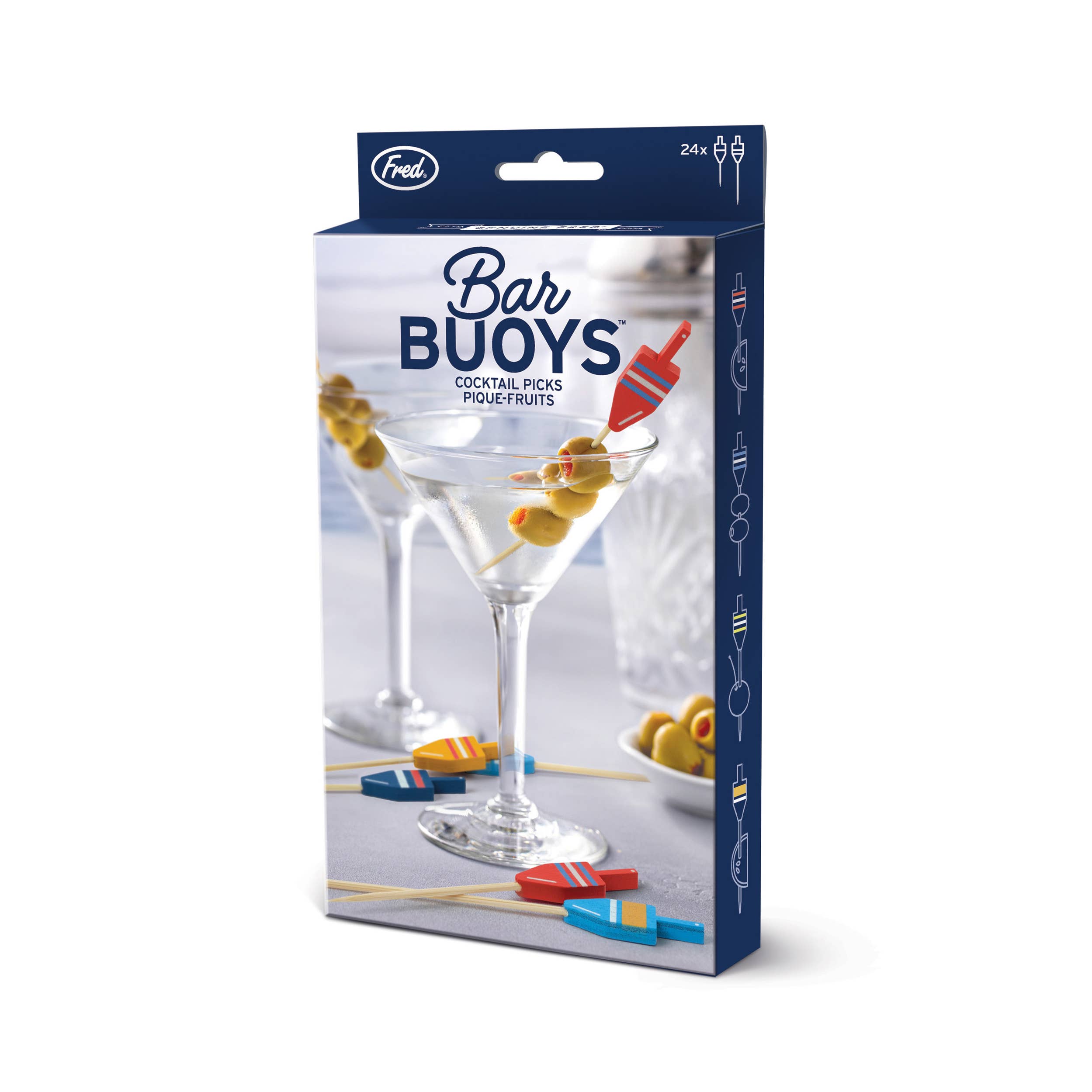 Fred & Friends - Wholesale Cocktail Pick - BAR BUOYS - Cocktail Picks - Set of 246