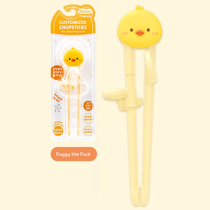 EMC - Wholesale Chopsticks - Edison Training Chopsticks for Kids - Duck Right Handed0