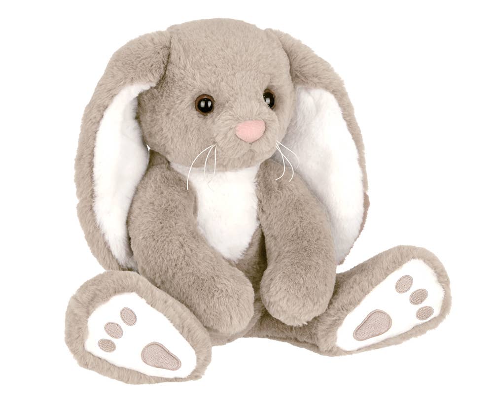 Bearington Collection - Wholesale Stuffed/Plush Toy - Kids & Baby - Boomer the Taupe & White Bunny4