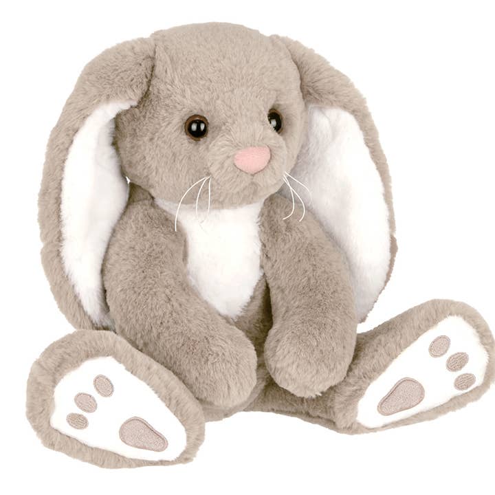 Bearington Collection - Wholesale Stuffed/Plush Toy - Kids & Baby - Boomer the Taupe & White Bunny4