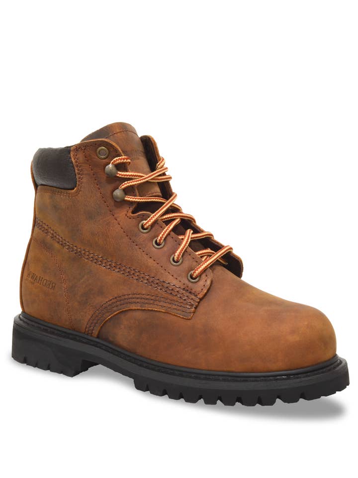 610 Brown Full Grain Leather Men's Boot for wholesale by RedHawk Boot Co.