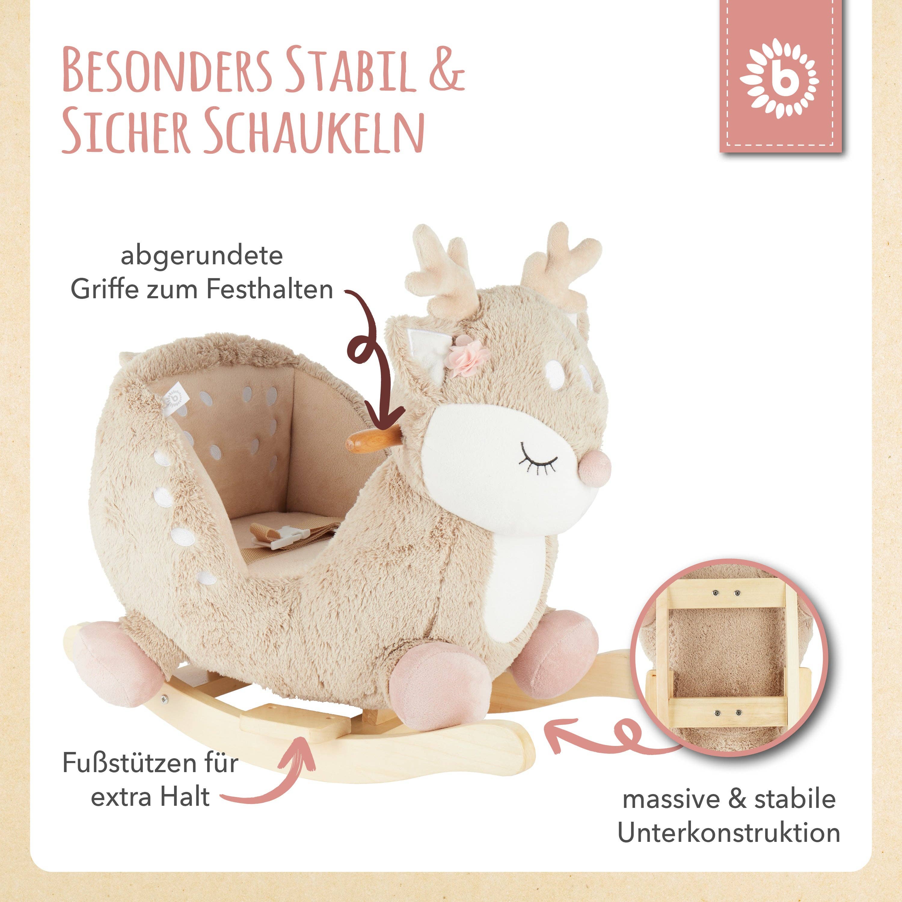 Bieco Spielwaren - Wholesale Rocking Horse - Kids - Rocking Animal Baby Deer Ella5