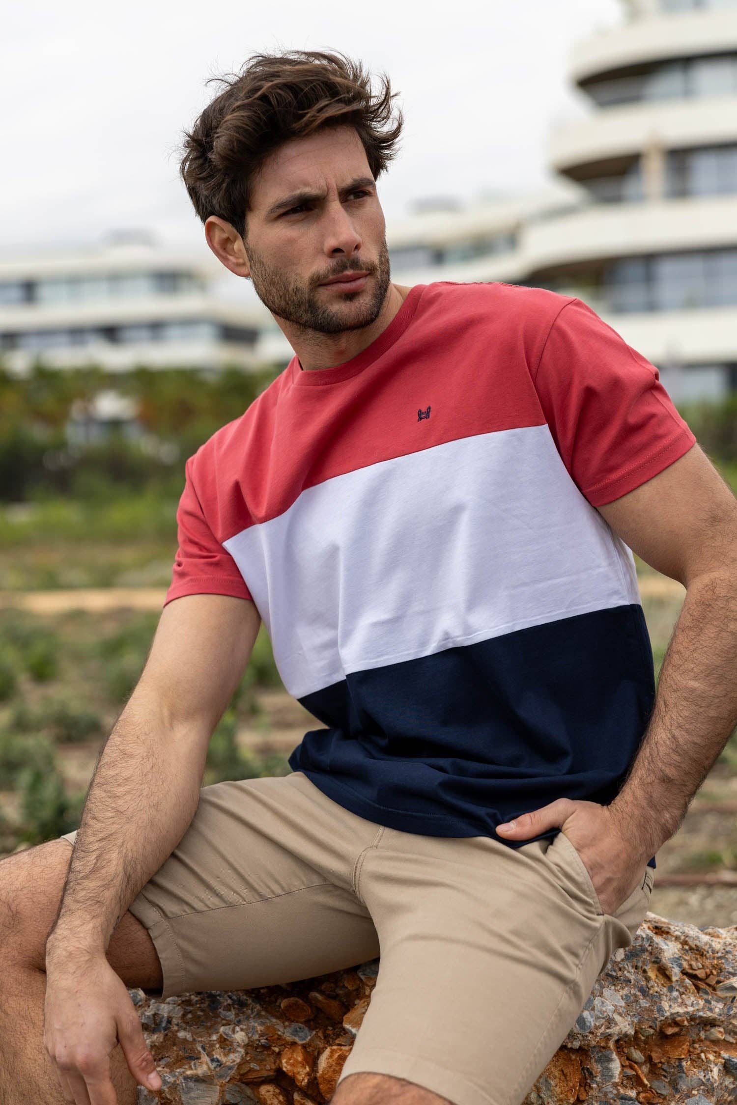 Custi Mikelo: Men's Clothing & Christmas Gifts - Wholesale T-shirt - Heren - Groen tricolore t-shirt | Egypte5