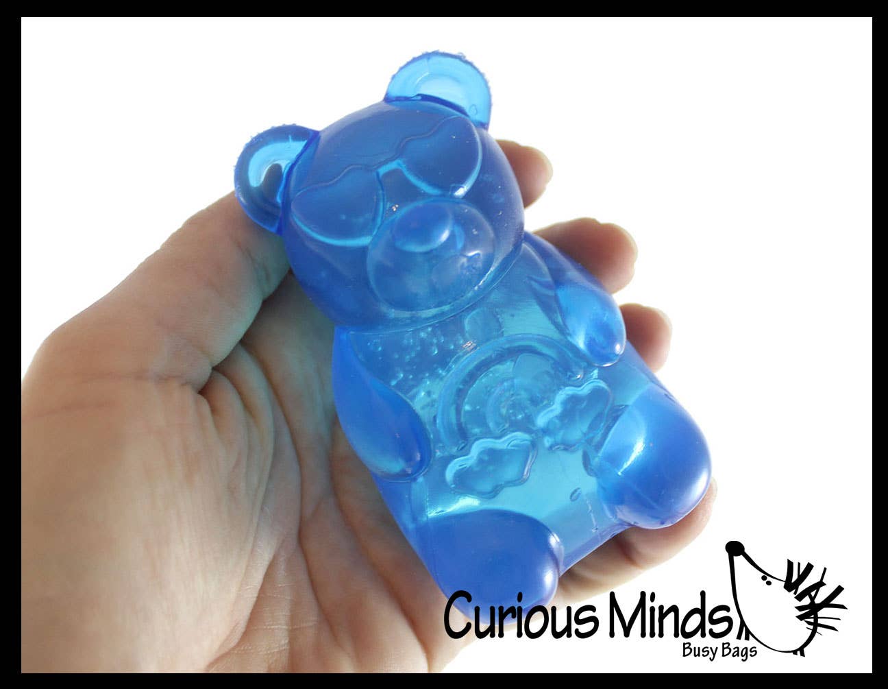Curious Minds Toys - Vente Jouet mou – enfant et bébé - 1 Balle Anti-Stress en Forme d'Ours Gélifié Remplie de Gelée - Jouet Sensoriel Squishy4