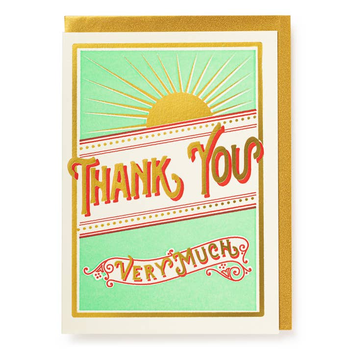 Archivist Gallery | United States - Wholesale Thank You Card - Starburst | Thank You - Greeting Card