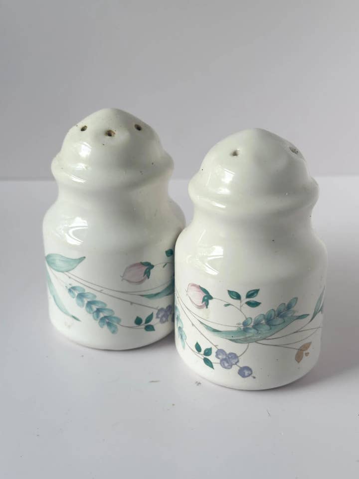 Pfaltzgraff April Salt & Pepper Shakers | Vintage Cottagecor for wholesale by Heirloom & Honey