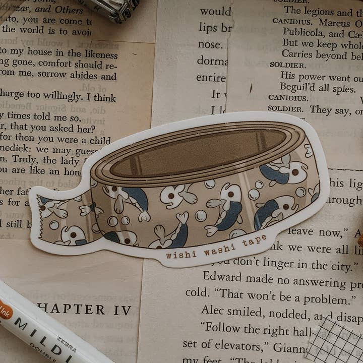 Washi Tape Vinyl Sticker for wholesale by Savannah Scribbles Shop