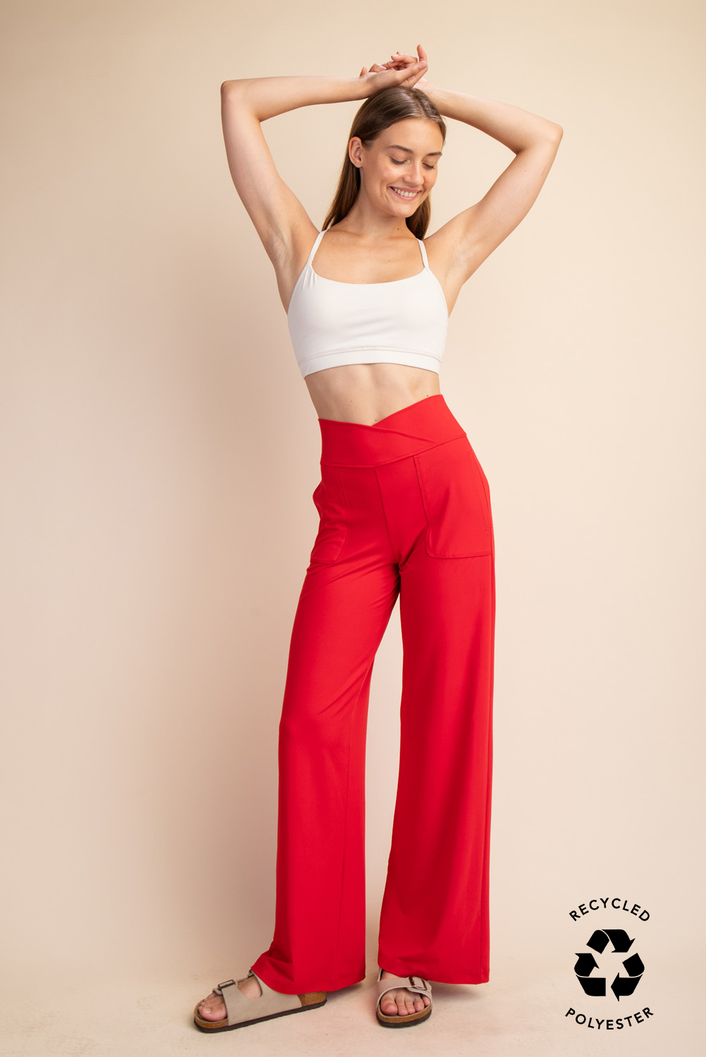 Rae Mode - Wholesale Pants - Women's - RECYCLED BUTTER V WAIST WIDE PANT34
