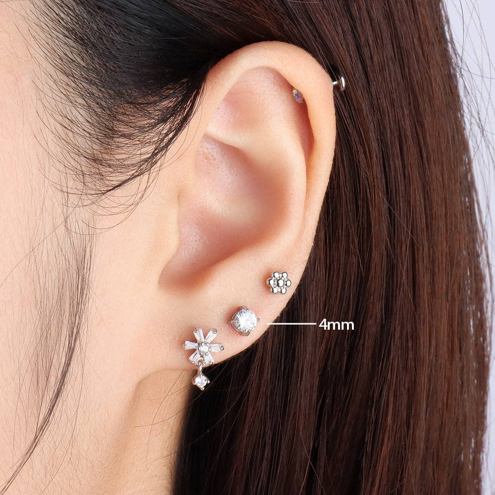 oumo jewelry - Wholesale Stud/Post Earrings - Basic Round Gemstone Studs22