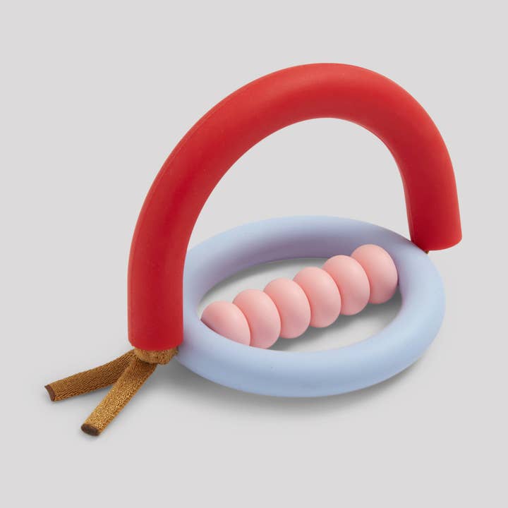 Rose Orbit Teether for wholesale by January Moon