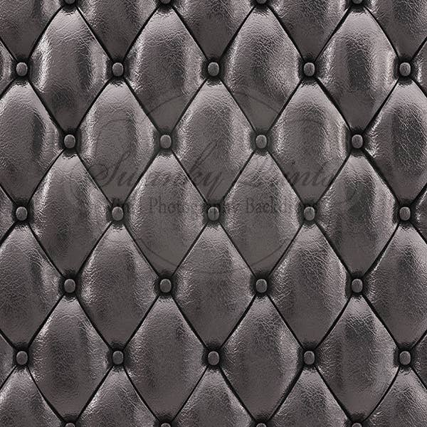 Cuscino in pelle trapuntata nera, 1,8 x 2,9 m per la vendita all'ingrosso da parte di Swanky Prints