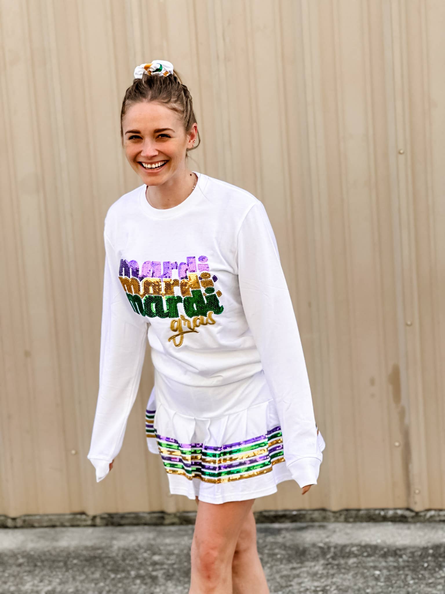 Mardi Gras Creations - Venta al por mayor Sudadera - Mujer - Jersey de felpa francesa MARDI MARDI para adultos5