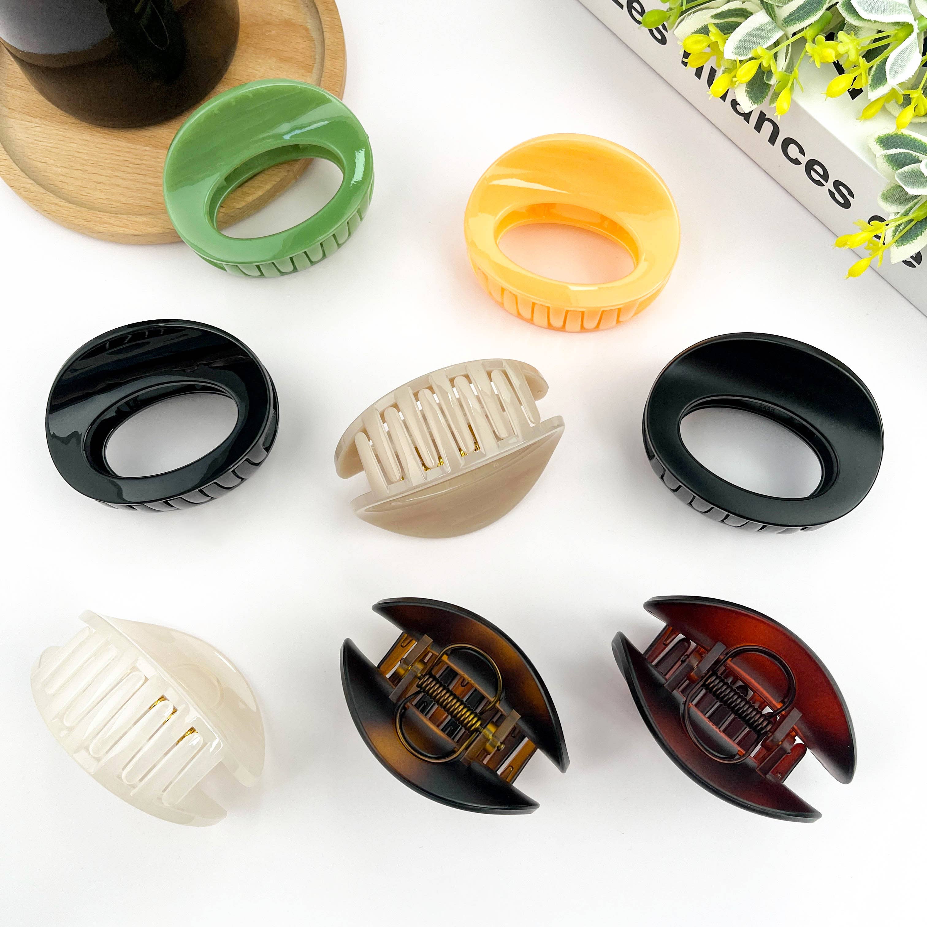 TheDivaSoap - Wholesale Hair Clip - Women's - Thickened Oval Hair Clip,Classic Hair Claw Clips7