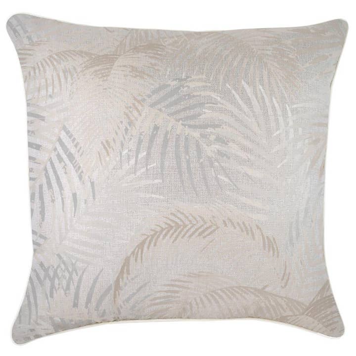 Funda de cojín con ribetes Seminyak Biscuit-60cm x 60cm para venta al por mayor de Escape To Paradise