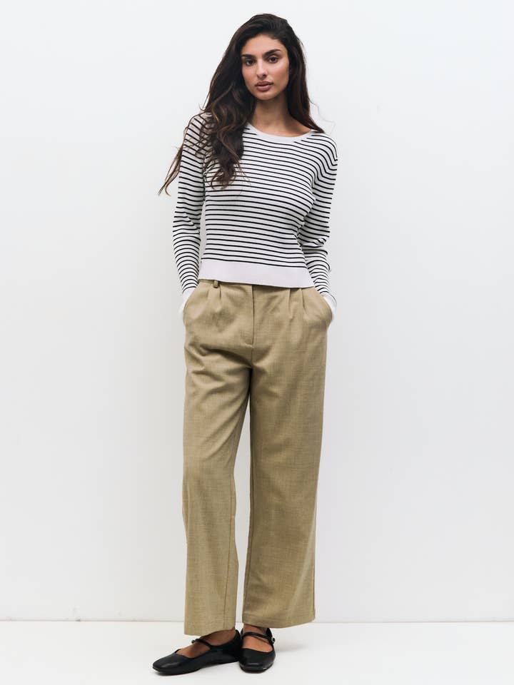 MOD REF - Wholesale Knit Sweater - Women's - The Taryn Sweater | Striped Knit Sweater6