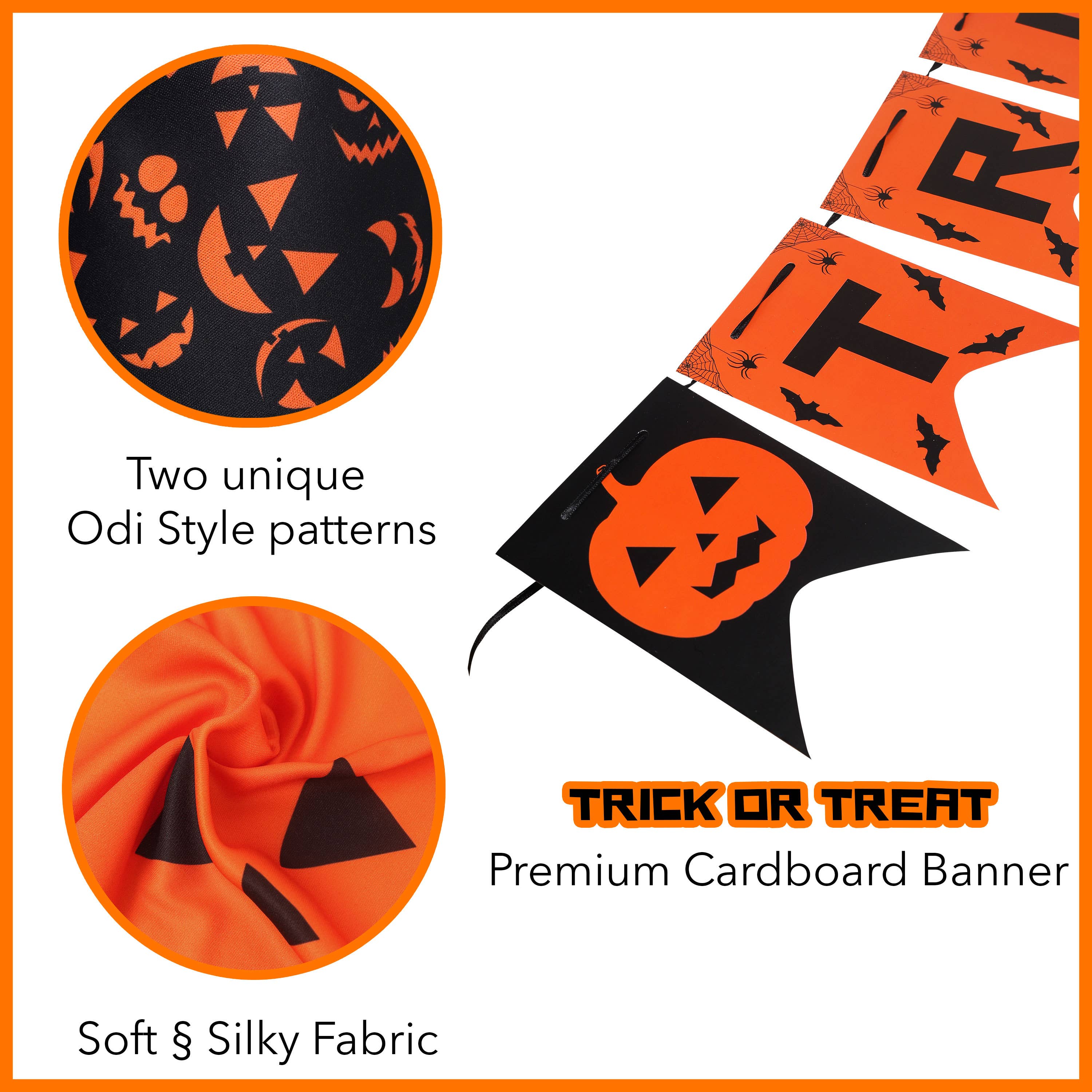 Odi Online - Wholesale Pet Bandana - Dog - Halloween Dog Bandanas and Banner Set2