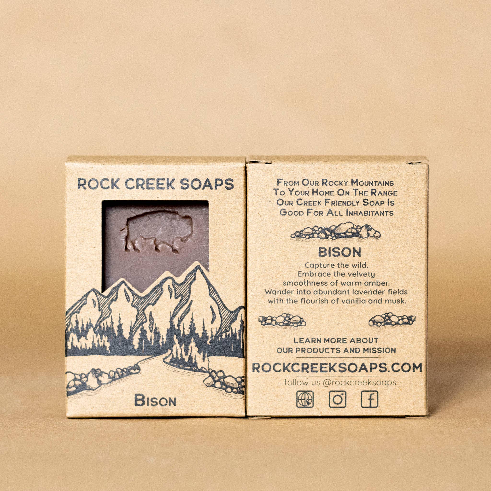 Rock Creek Soaps - Wholesale Bar Soap - Bison Bar Soap | Amber Vanilla & Lavender6