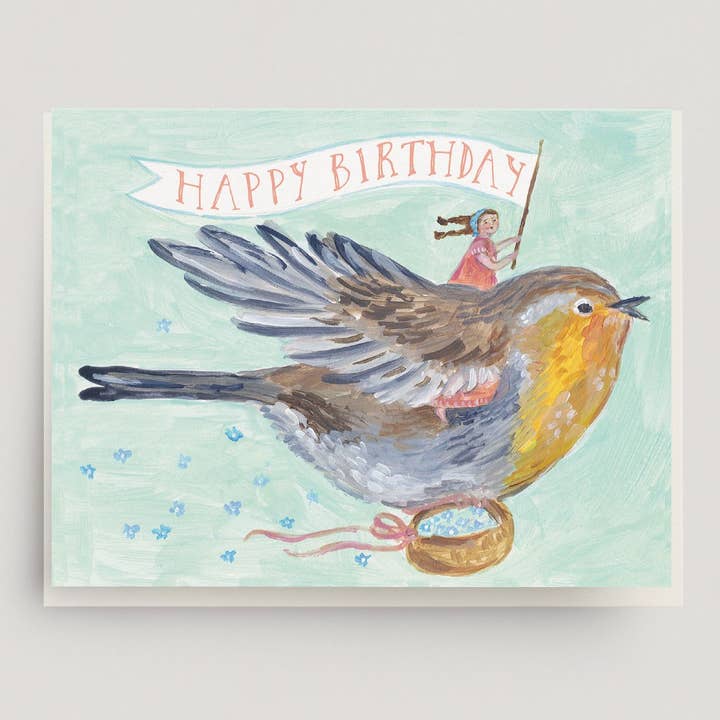 Robin Rider Card for wholesale by Ingrid Press