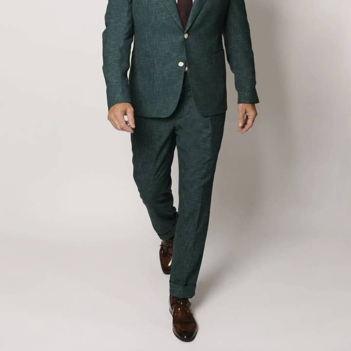 Zignone Slim Fit Byxor Mörk Teal för wholesale av Lodevole