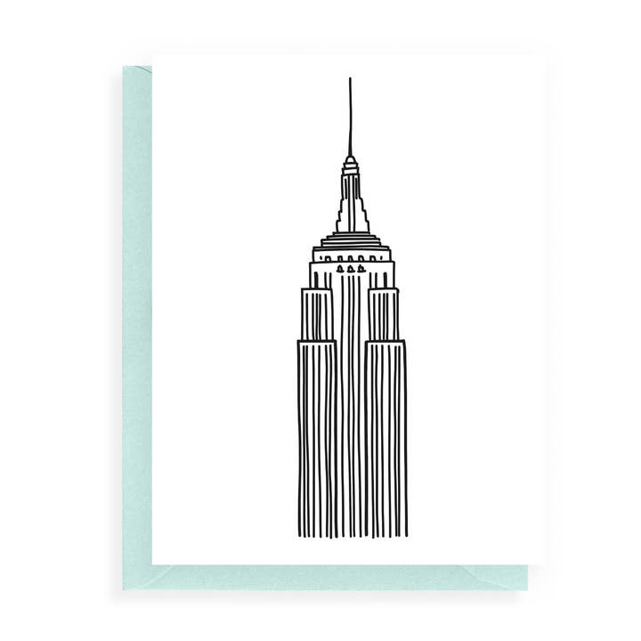 Empire State Building - New York City Greeting Card for wholesale by Instead of Ashes