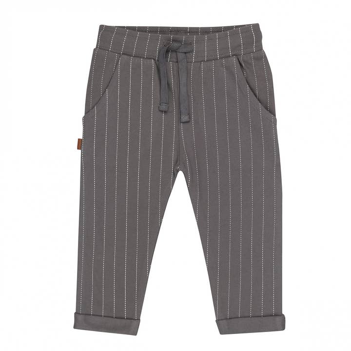 Little Hero Kinderhose Gestreift | Smoked Pearl für den Großhandel von Frogs & Dogs