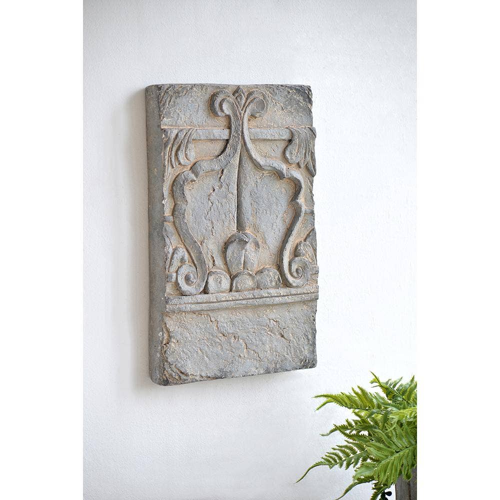 A&B Home Group Inc. - Wholesale Decorative Figurine - 8x2x17" Regal Crest Magnesium Wall Plaque1