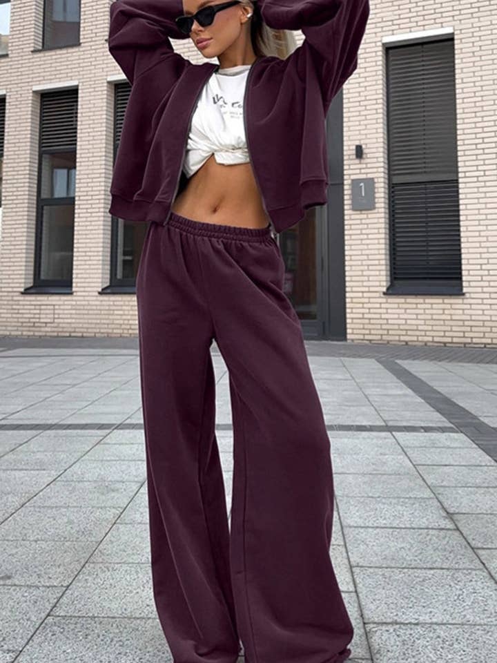 Stylish Wide-Leg Pants Set for wholesale by Mccolin