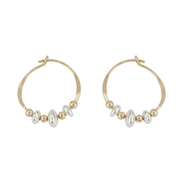 Saucer Bead 15mm Hoop for wholesale by Mark Steel Jewelry