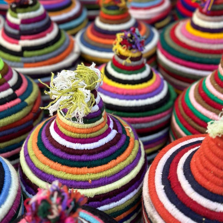 SOUK in the CITY – wholesale Basket – Berber Baskets STRIPED - mix1