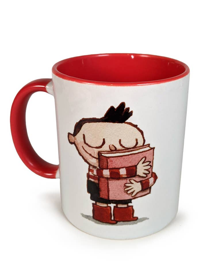 Hug A Book Mug for wholesale by The Scott C Shop