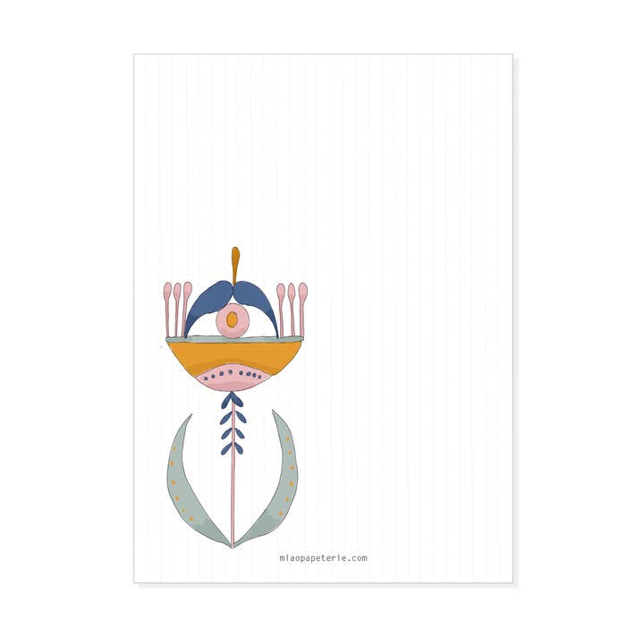 New flowers | Block A6 for wholesale by MIAO Papeterie