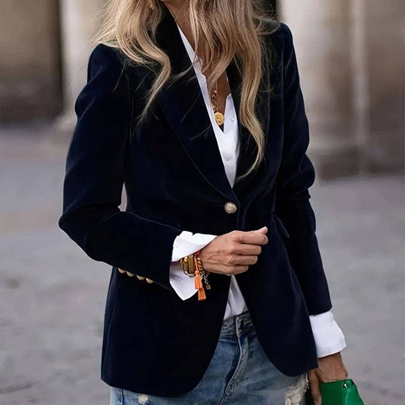 Sheer Trend - Wholesale Blazer - Women's - Slim Fit Blazer2