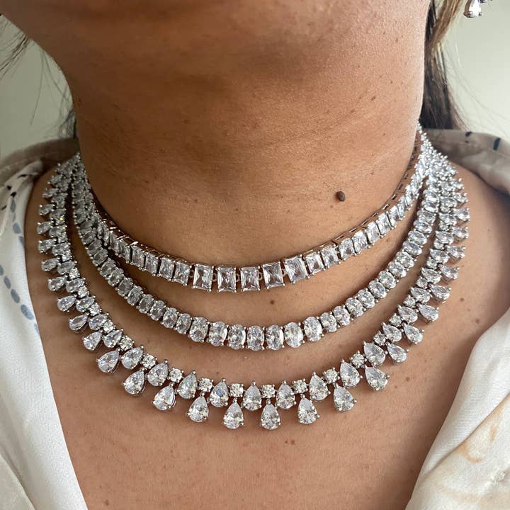 Vinnis Jewelry - Wholesale Jewelry Set - Majestic Cascade Bridal Necklace Set7