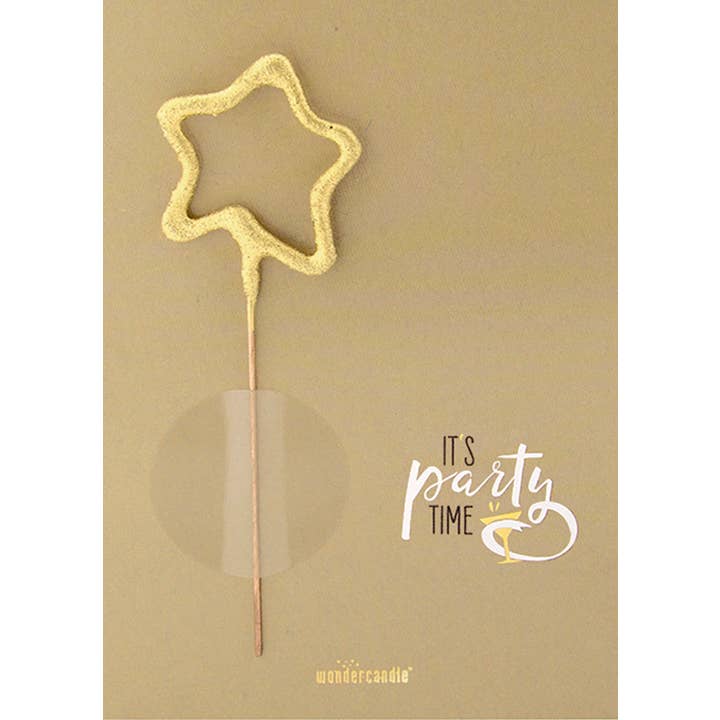 It's Party Time Craft Paper Mini Wondercard for wholesale by Wondercandle