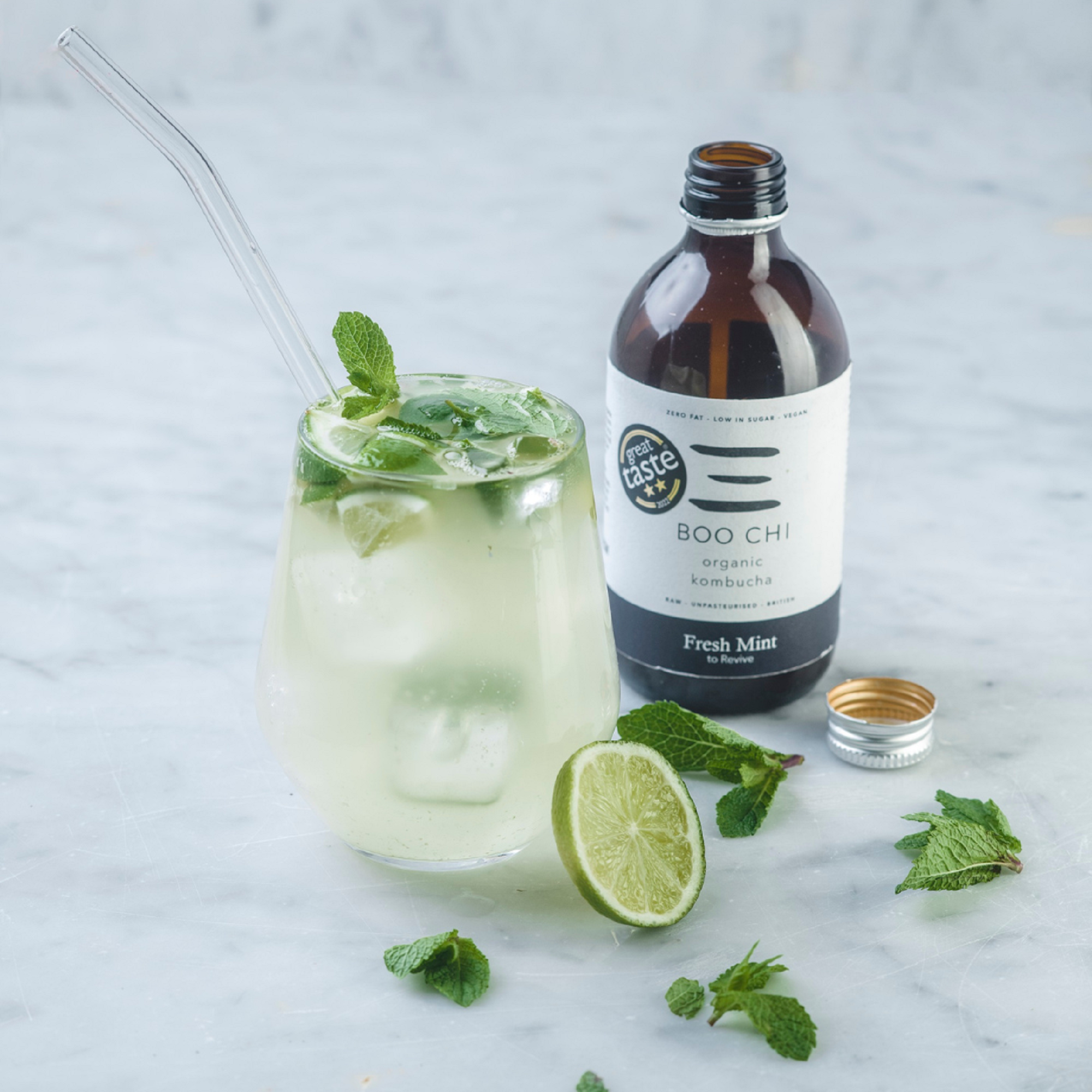 Boo Chi Kombucha – wholesale Kombucha – Organic Kombucha: Fresh Mint to Reive1