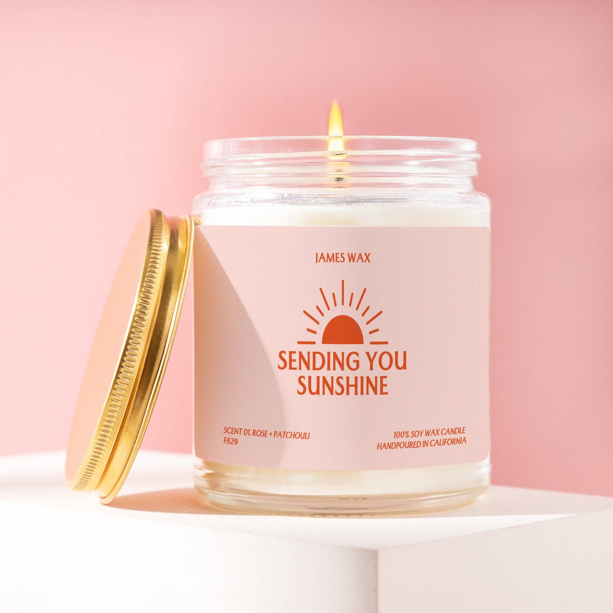 James Wax - Wholesale Jar/Filled Candle - Encouragement Gift Sending You Sunshine Candle Candle F829