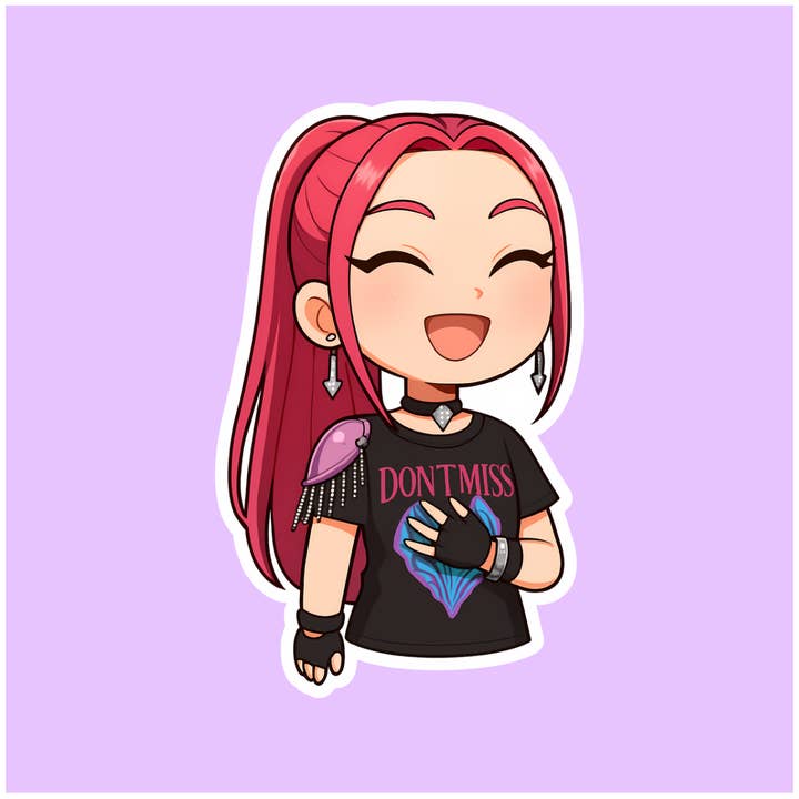 Shadows of Sunshine - Wholesale Sticker - Chibi Mira Kpop Demon Hunters Inspired Sticker