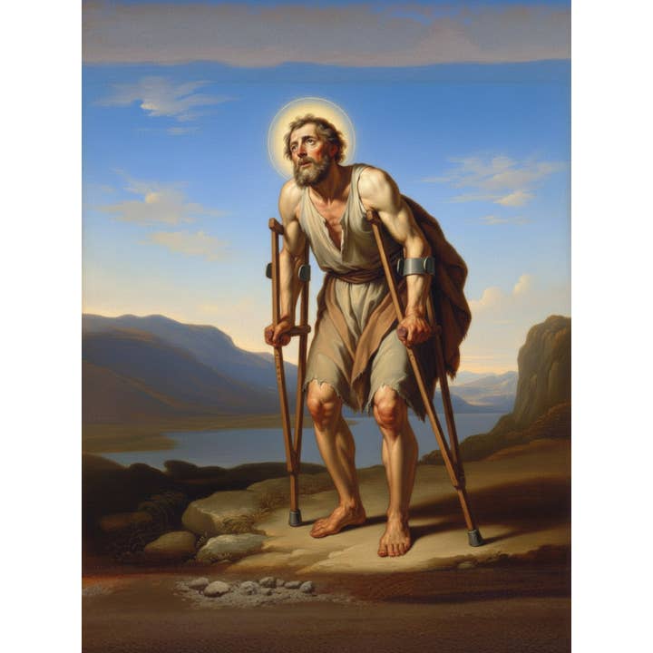 Costa Articoli Religiosi - Wholesale Painting/Drawing - Painting of San Lazzaro on canvas various sizes