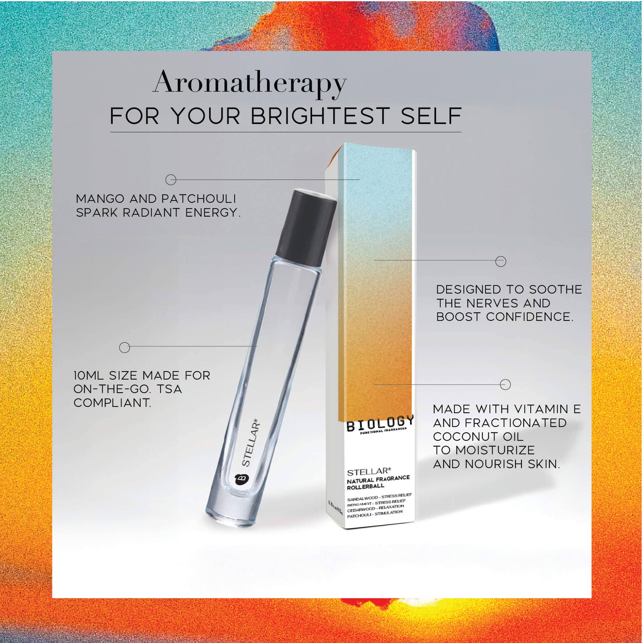 Biology Functional Fragrances - Wholesale Roll-On Fragrance - STELLAR* – Mango, Bergamot & Patchouli | Natural Fragrance Oil2