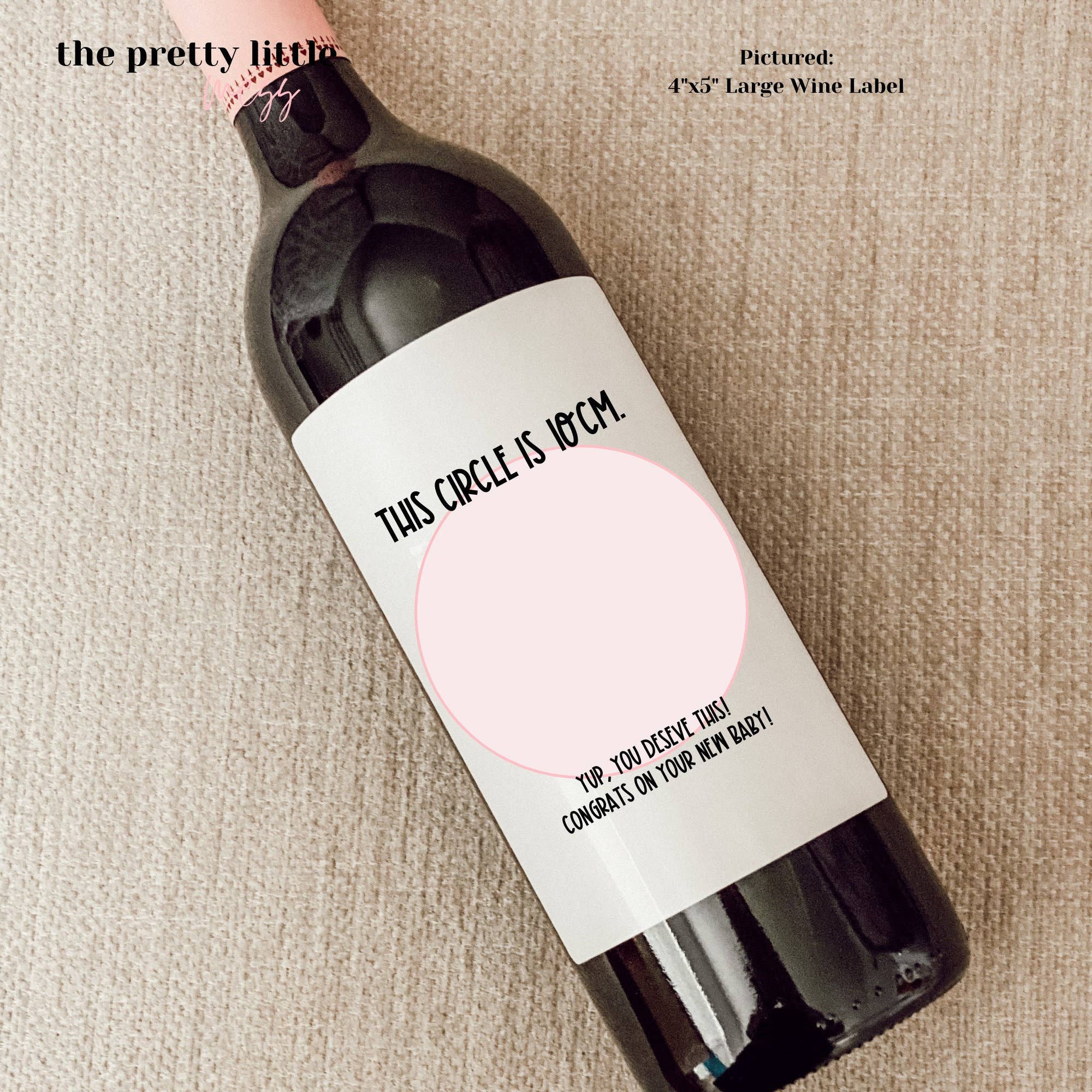 the pretty little mess - Wholesale Gift Tag Label - New Parent Gift, New Baby Gift, New Baby Wine Label, New Mom, New Parents Gift, New Baby Card, New Baby Gift Basket, New Parent Care Package