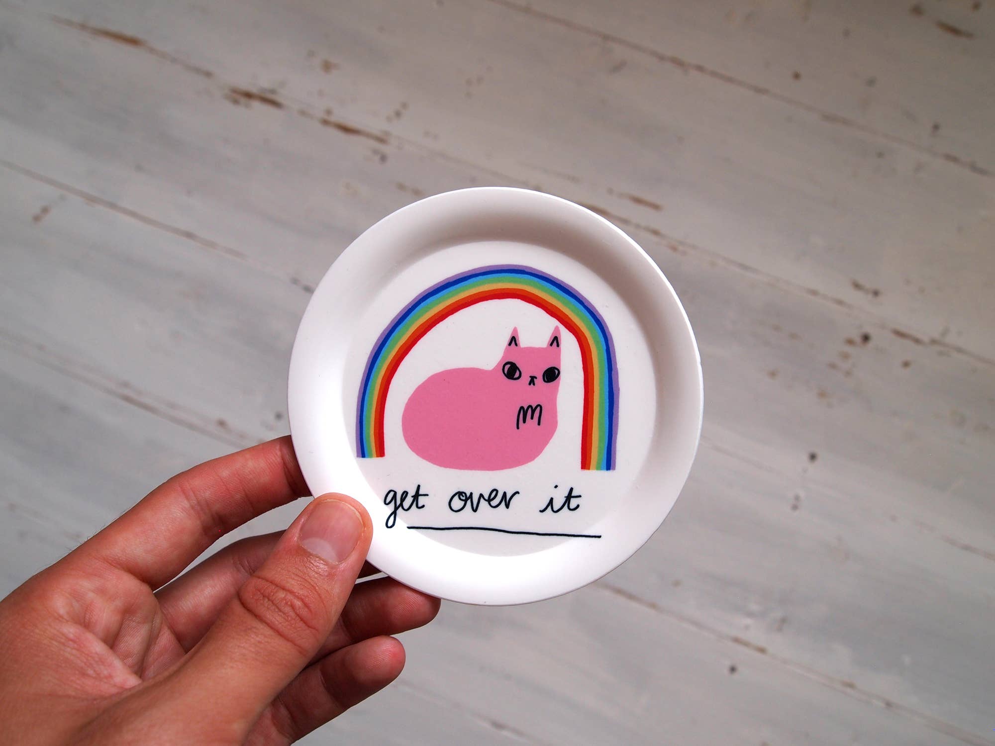 I LIKE CATS - Wholesale Jewelry Dish - Cat and rainbow trinket dish, ring dish, coaster8