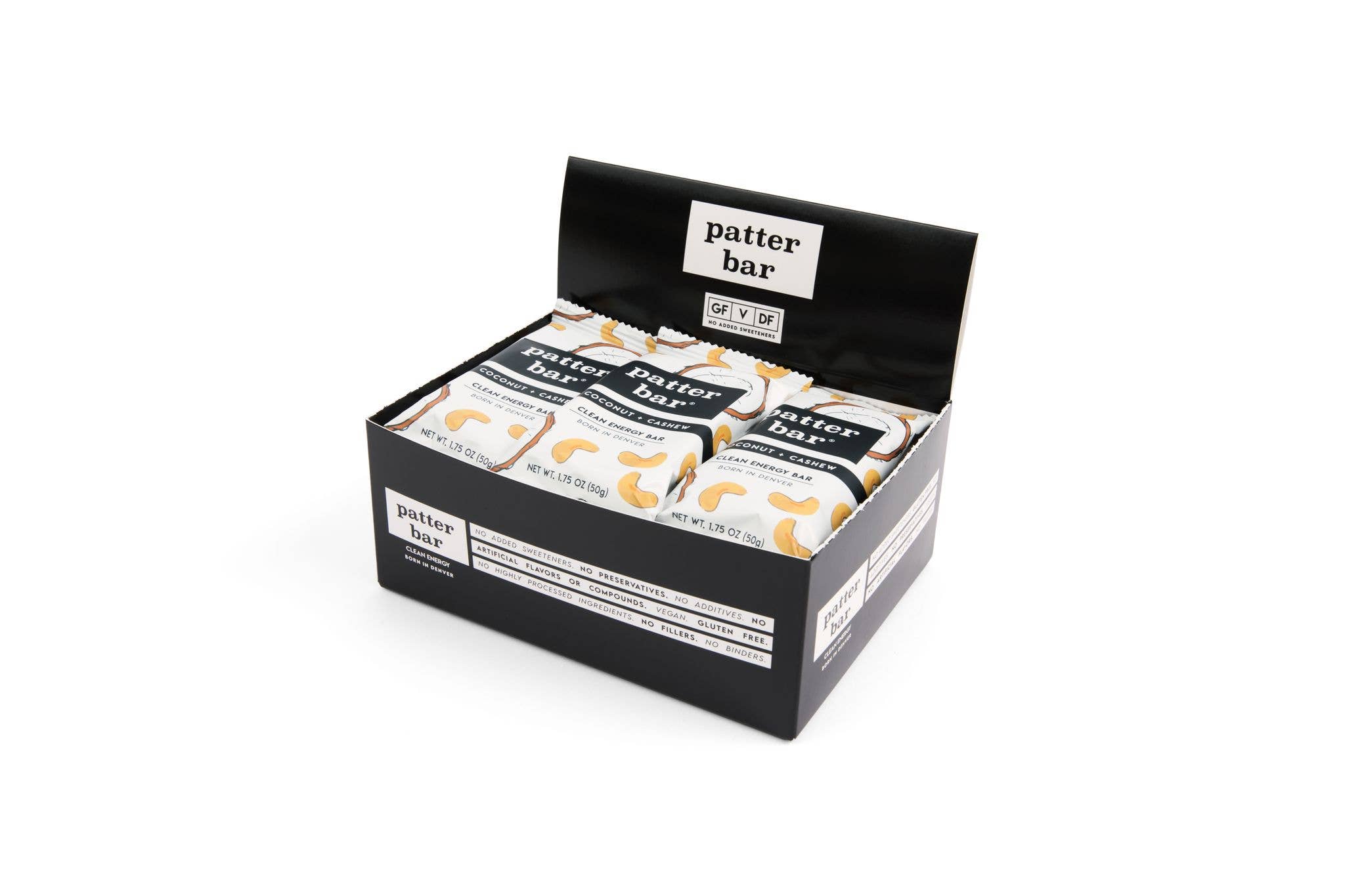 Patterbar - Wholesale Snack Bar - Coconut + Cashew Whole Food Bar  - 1.75 oz1