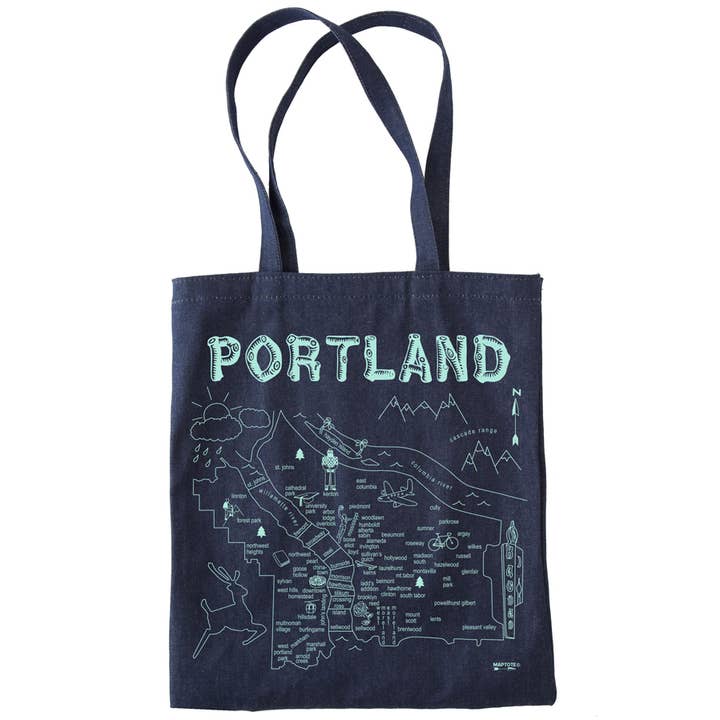 Maptote - Wholesale Tote Bag - Unisex - Portland Denim Tote0