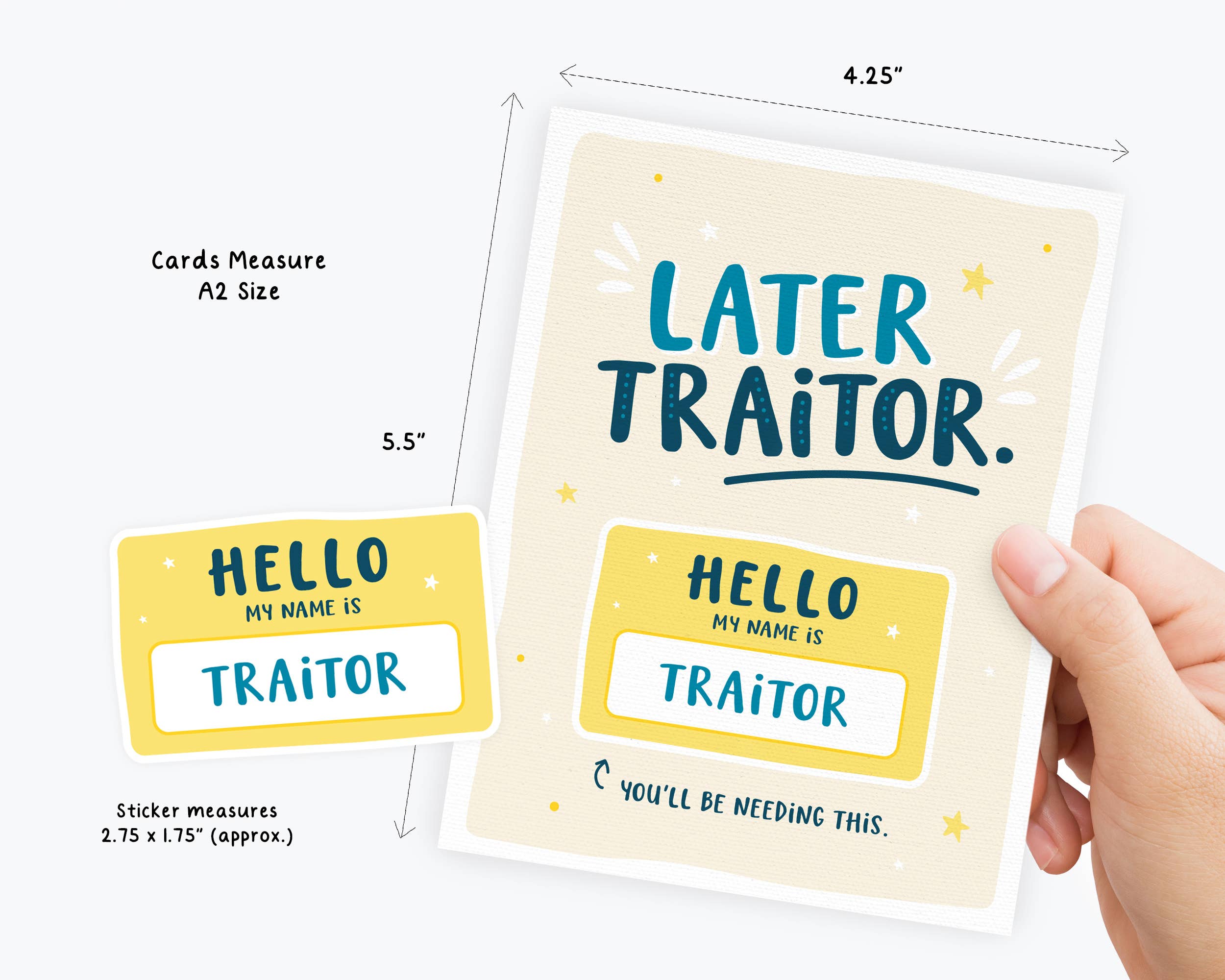 Kreate Paper Co. – wholesale Gratulationskort – Klisterkort, Roligt nytt jobbkort, Medarbetarkort, Grattis4