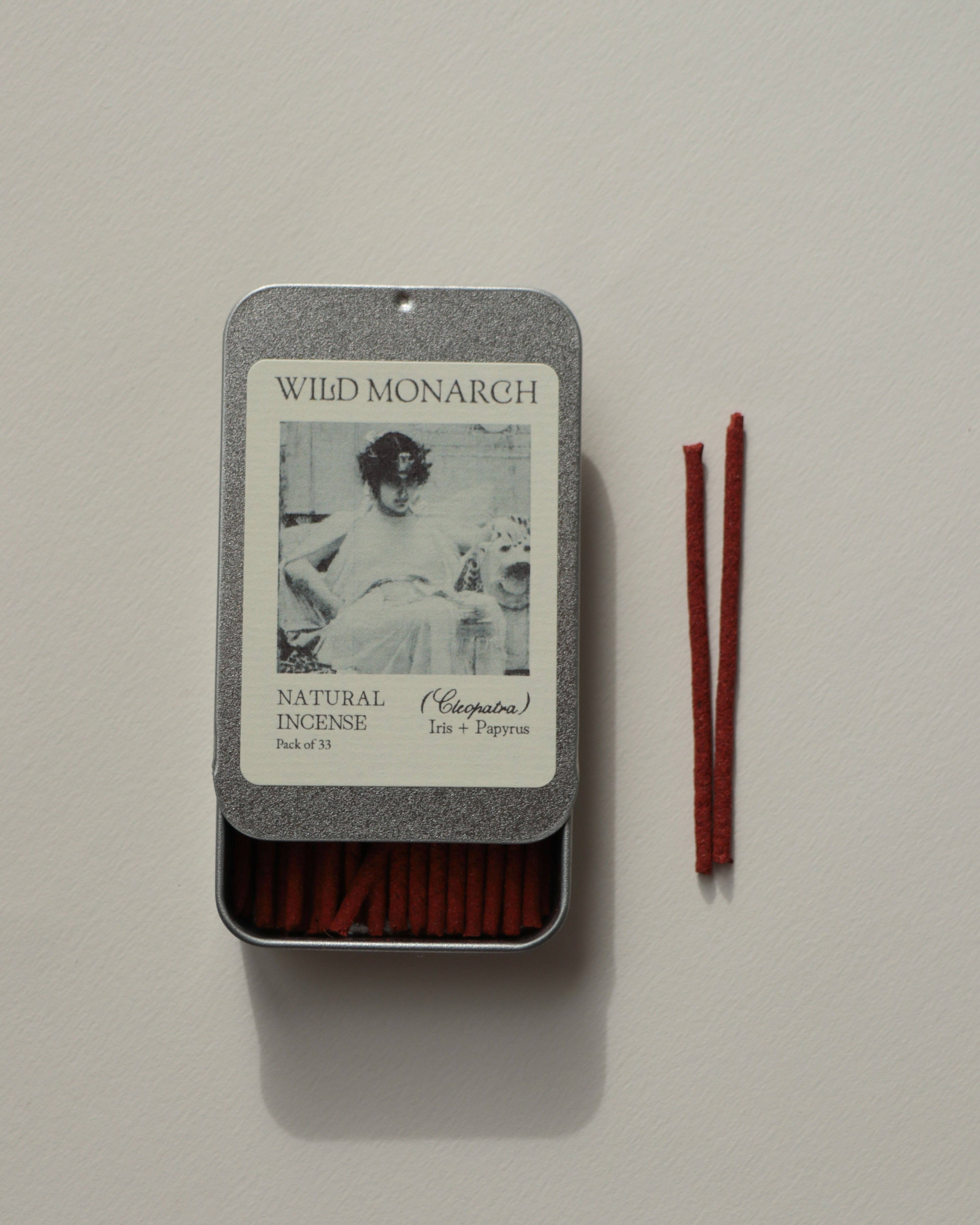 Wild Monarch Incense - Vendita all'ingrosso Incensi - Incenso Naturale Cleopatra (Iris + Papiro)1